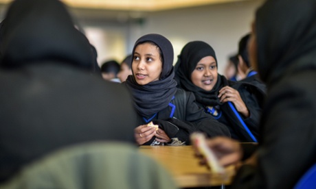 Students take a break at the canteen.
