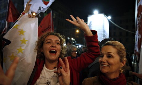 Supporters of Syriza 