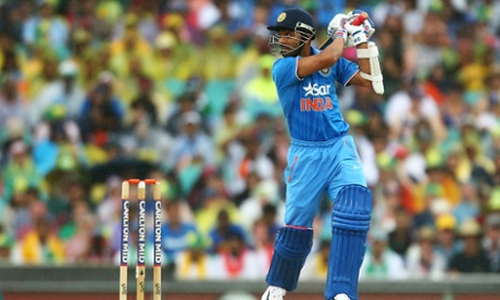 Ajinkya Rahane earlier on (Mark Nolan/Getty Images)