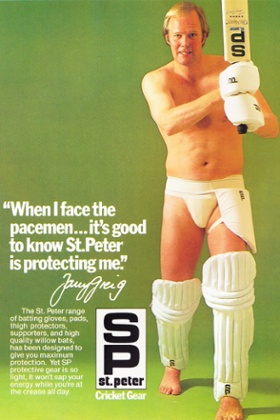 The infamous Tony Greig advertisement for St Peter