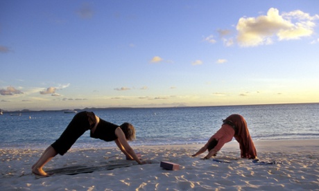 Just a spot of post-run stretching