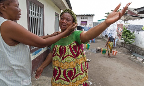 Hortense Basila, whose son Christian was shot dead during protests against planned changes to the consitution.
