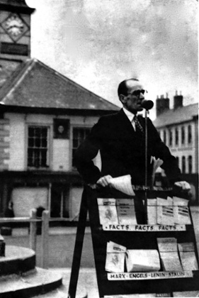 Barry Norman's communist grandfather, Isaac Norman, known as Red Ike, speaking outside Carlisle town hall.
