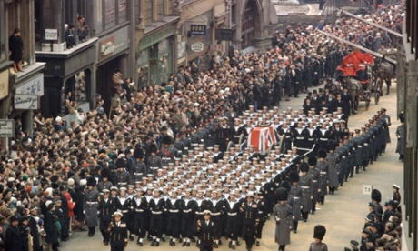 Winston Churchill’s funeral, 31 January 1965.