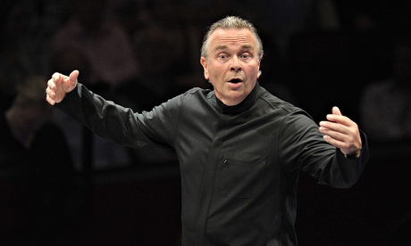 Sir Mark Elder conducting his Hallé Orchestra