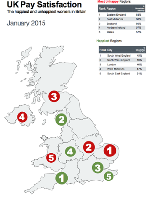 The UK's happiest and unhappiest workers