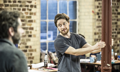 James McAvoy in rehearsals for The Ruling Class