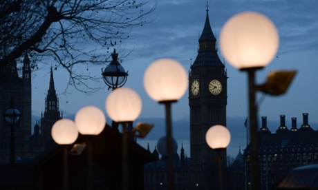 The Houses of Parliament in London.