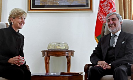 Julie Bishop and Abdullah Abdullah 