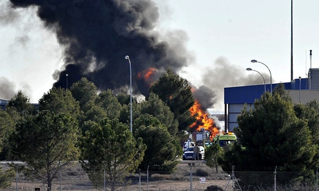 Jet crash at Spanish air base