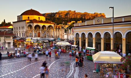 Monastiraki Square and Acropolis, Athens