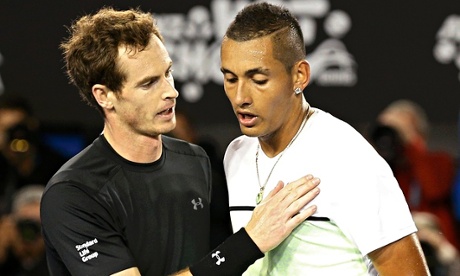 Andy Murray with Nick Kyrgios