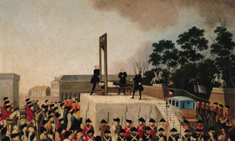 Beheading by guillotine was the favoured method of execution during the Jacobins' 'reign of terror'.