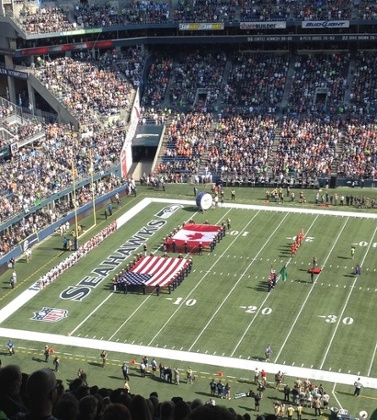 Broncos at the Seahawks