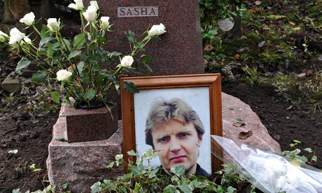 Alexander Litvinenko's grave in Highgate cemetery 