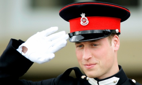 Prince William graduated as an army officer from the Sandhurst academy in April 2006.