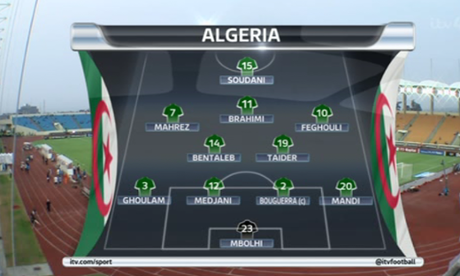 Algeria team to play Senegal