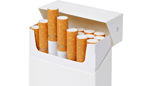 Blank cigarette packet