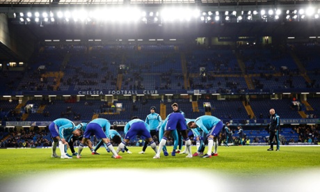 Chelsea warm up