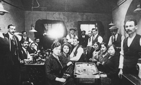 Sweatshop, East End of London, c1920s.