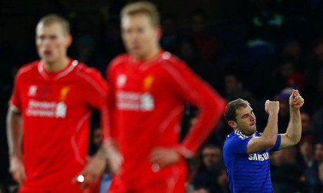 Chelsea's Branislav Ivanovic celebrates his goal
