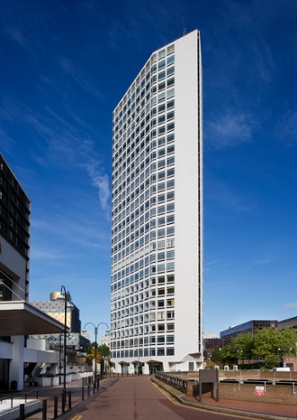 Richard Seifert's 'razor sharp' Alpha Tower in Birmingham (1970-72) makes the grade.
