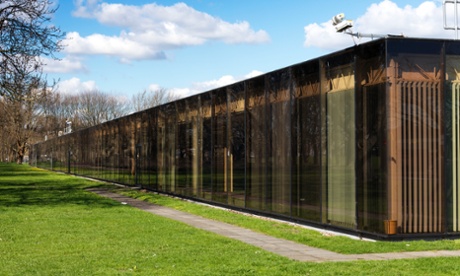 The paradigm of the sleek glass box in a park … IBM pilot head office (1970-1), Cosham, Portsmouth, by Foster Associates.