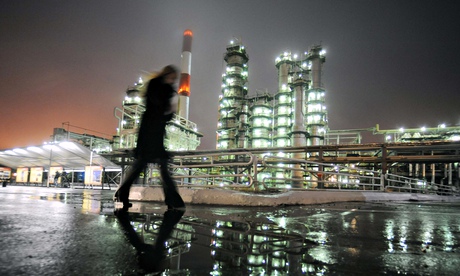 The Novokuibyshevsk refinery near the city of Samara, Russia