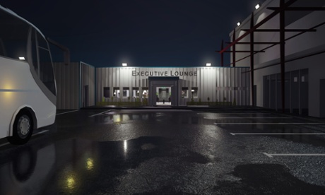 James Bridle's re-creation of the Inflite Jet Centre, Stansted airport