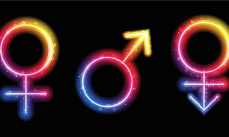 Male, female and Ttansgender gender symbols.