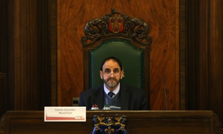 Munsif Dad, Chair of the Committee inside Lancashire County Council, as the Council's Development Control Committee decides whether to grant Cuadrilla's request to defer the go-ahead for two new fracking sites.