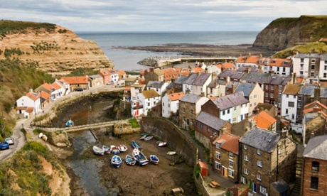 Coast to coast: the pretty village of Staithes.