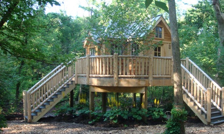 Branching out: accommodation in the grounds of a Normandy chateau.