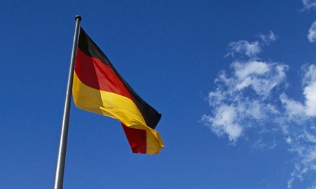 German Flag Outside Reichstag