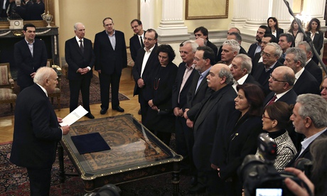 Newly appointed ministers and deputy ministers attend a swearing in ceremony