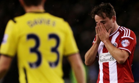 Jose Baxter rues his miss.