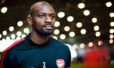 Abou Diaby, Arsenal and France footballer. At the Arsenal training centre, London Colney, Hertfordshire. 20/9/12. Pic: Tom Jenkins
