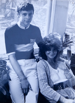 Segal in London with her son, Zimri.