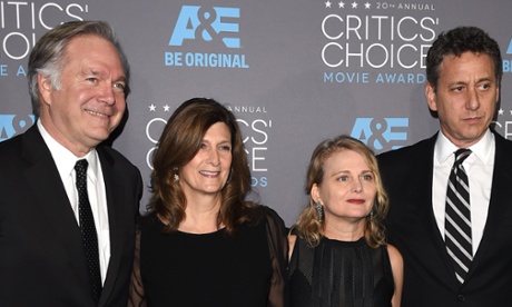 Team players … (from left) Jonathan Sehring, co-producer/editor Sandra Adair, producer Cathleen Sutherland and John Sloss.