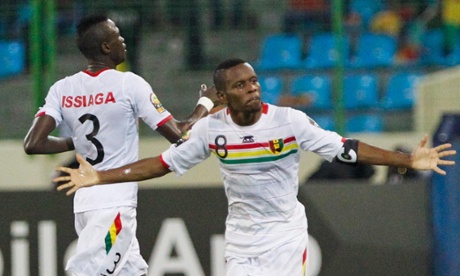 Guinea are through to face Ghana in the Africa Cup Nations Cup quarter-finals after winning a drawing of lots.