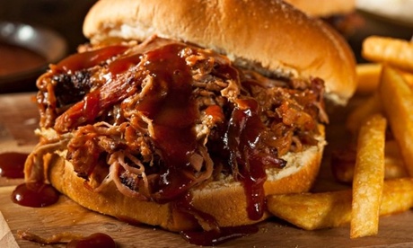 Barbeque pulled pork sandwich