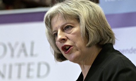 British Home Secreatry Theresa May announces new counter terrorism law