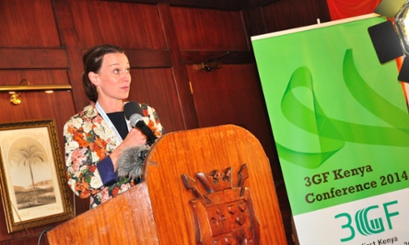 The Minister of Environment for Denmark at the 3GF workshop in Nairobi.