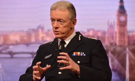 Sir Bernard Hogan-Howe, centre, said: 