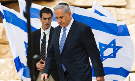 Israel's prime minister, Binyamin Netanyahu, whose Likud party would benefit from a drift of votes away from Yisrael Beiteinu.