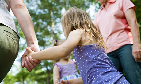 family holding hands