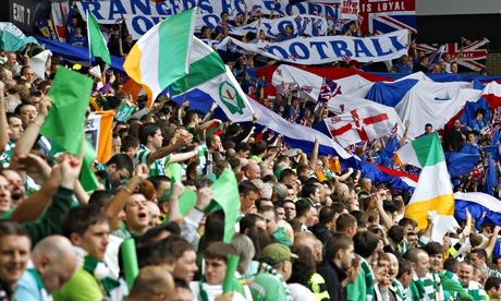 Rangers and Celtic fans on match day