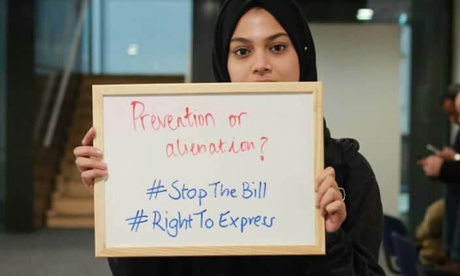 Campaign image from Fosis, the student body representing Muslim students in the UK