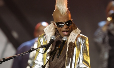 Sly Stone, of Sly and the Family Stone, performing live