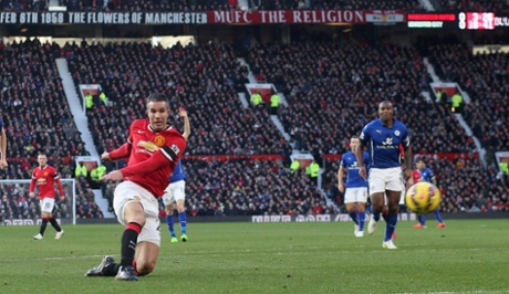 Despite looking offside, Robin Van Persie half-volleys home after Danny Blind set him up.